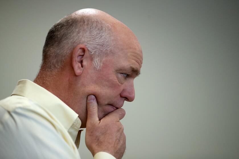 MISSOULA, MT - MAY 24: Republican congressional candidate Greg Gianforte looks on during a campaign meet and greet at Lambros Real Estate on May 24, 2017 in Missoula, Montana. (Photo by Justin Sullivan/Getty Images)