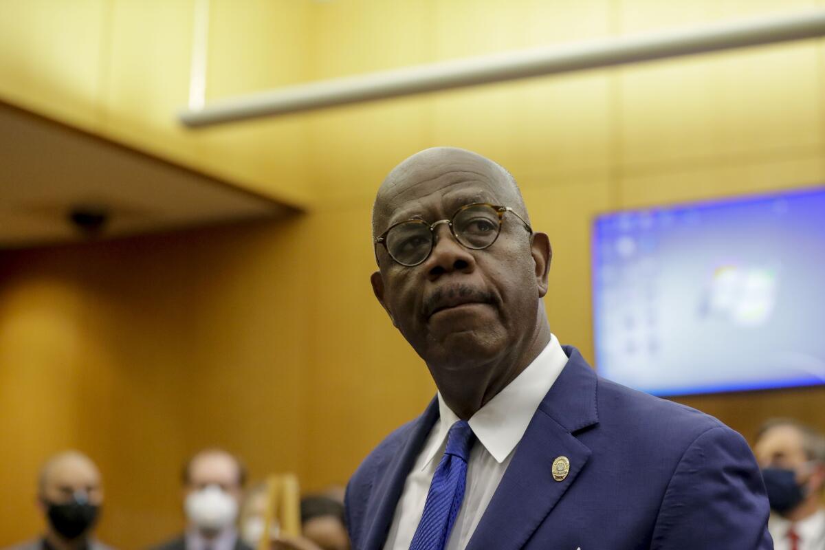 Fulton County District Attorney Paul Howard Jr. speaks at a news conference Wednesday in Atlanta.