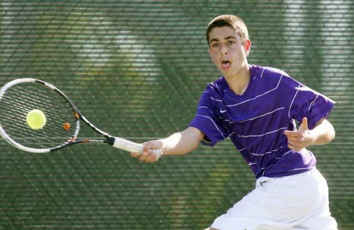 Hoover's standout returning singles player Emile Ohanyan advanced to the semifinals in the league tournament last season.
