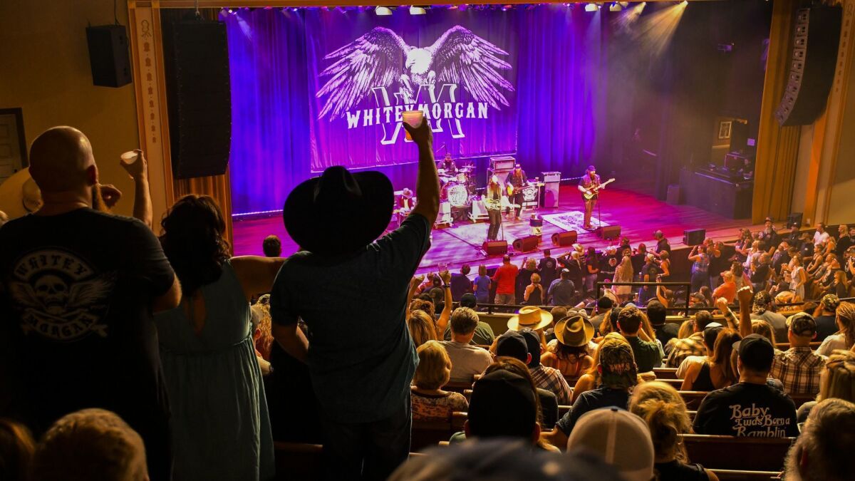 Whitey Morgan and his band, the 78s, play Nashville's Ryman Auditorium.