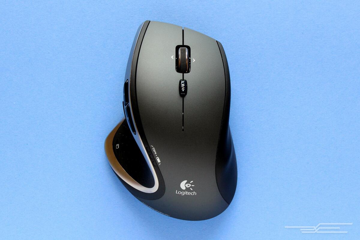 Most of our panel members thought the Performance MX was too large, but they liked its shape and button selection. (Wirecutter)