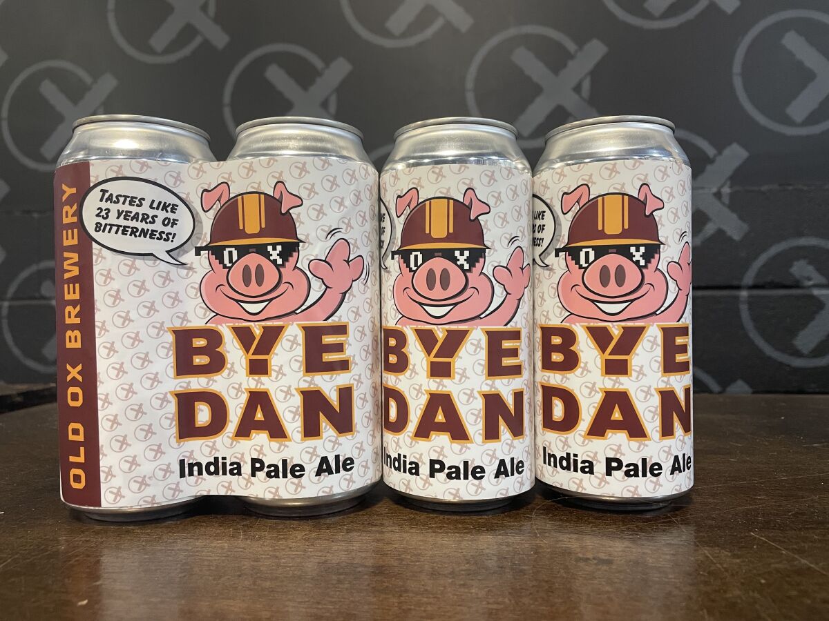 Chris Burns's company created Bye Dan beer, a sendoff to Washington Commanders owner Dan Snyder.