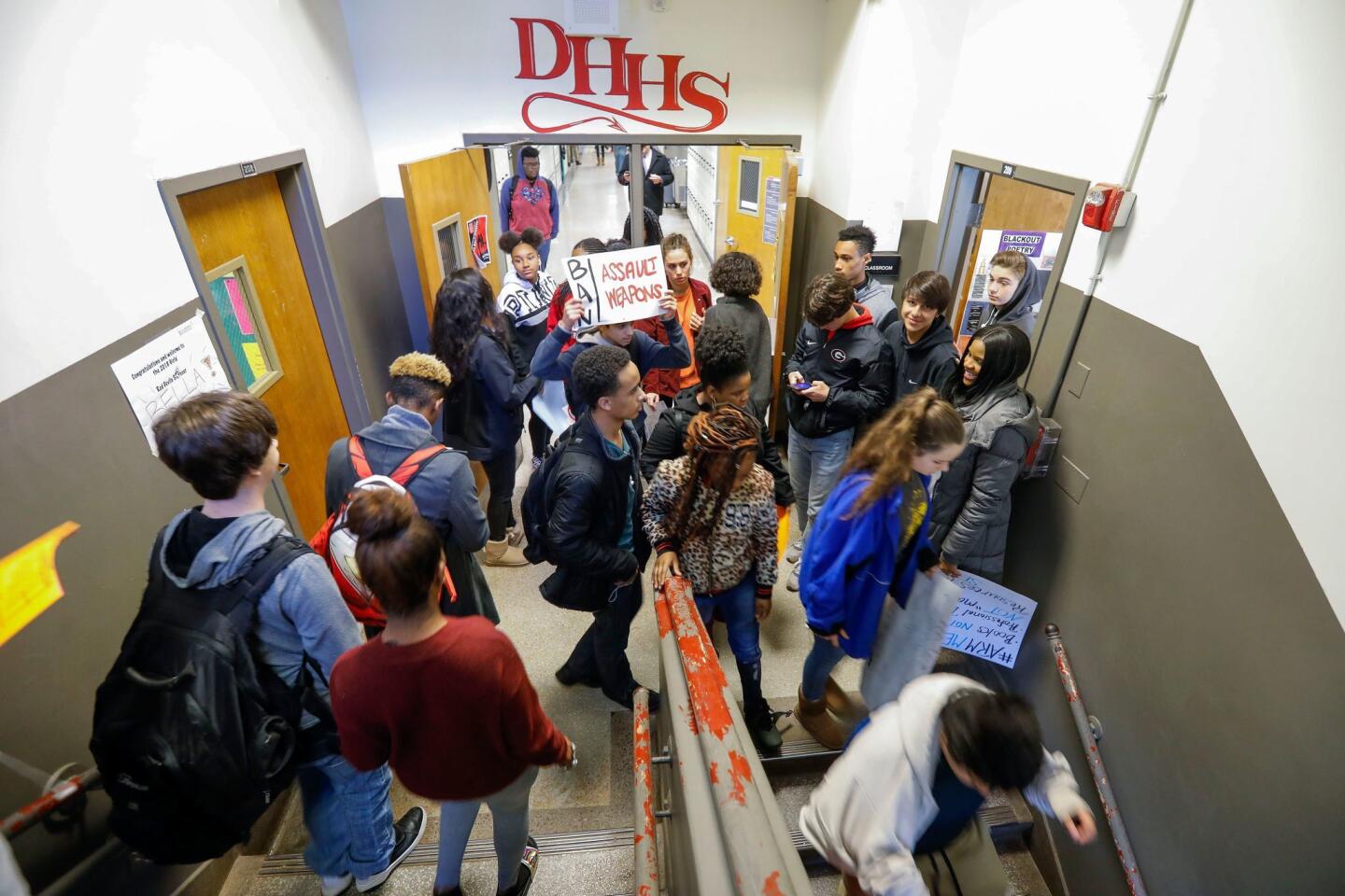Students walkout of classes to protest gun violence
