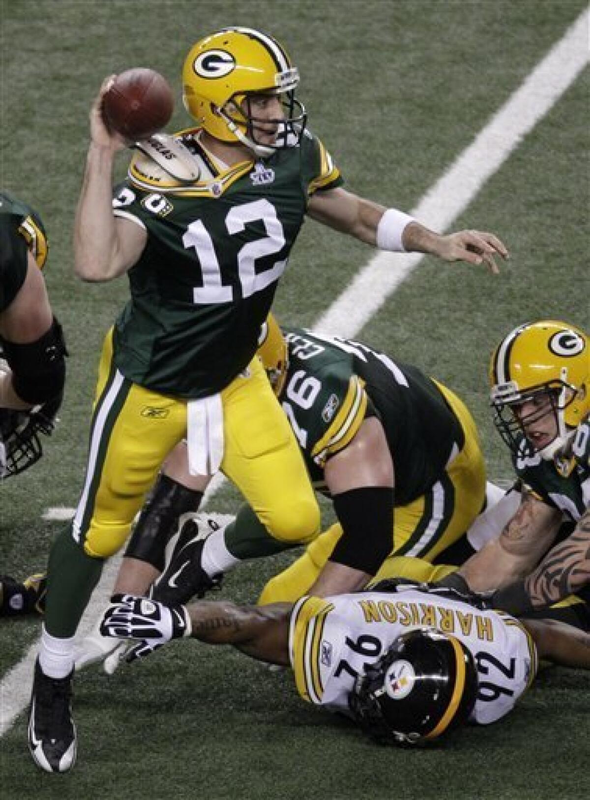 Photo: Pittsburgh Steelers vs Green Bay Packers Play in Super Bowl