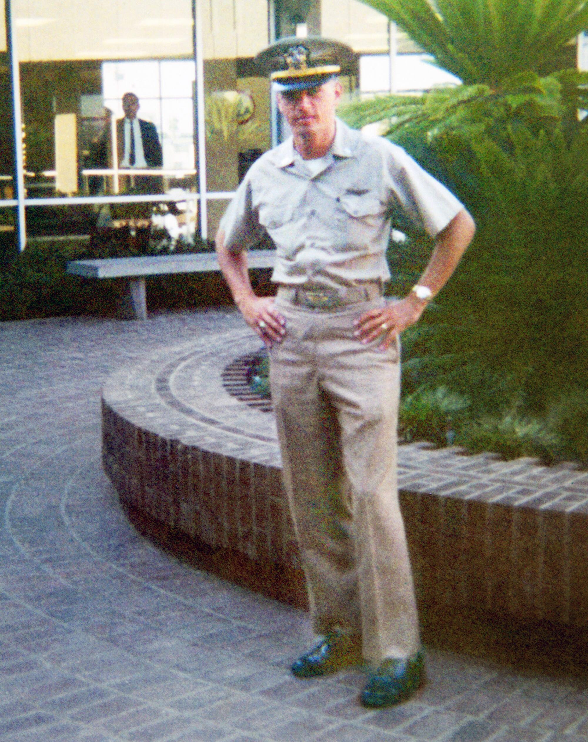 Gus Herrmann in a military outfit in an undated photo