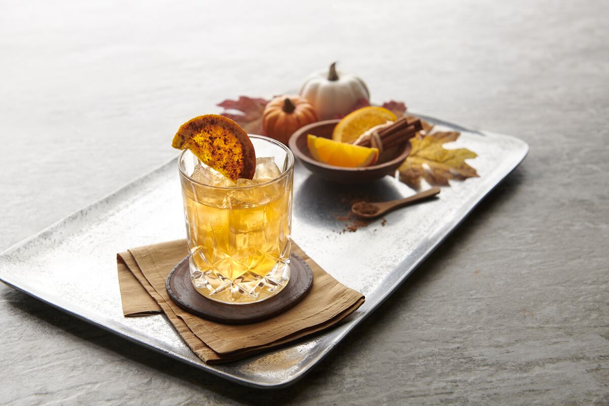 Oceanaire adds pumpkin spice to a classic Old Fashoned.