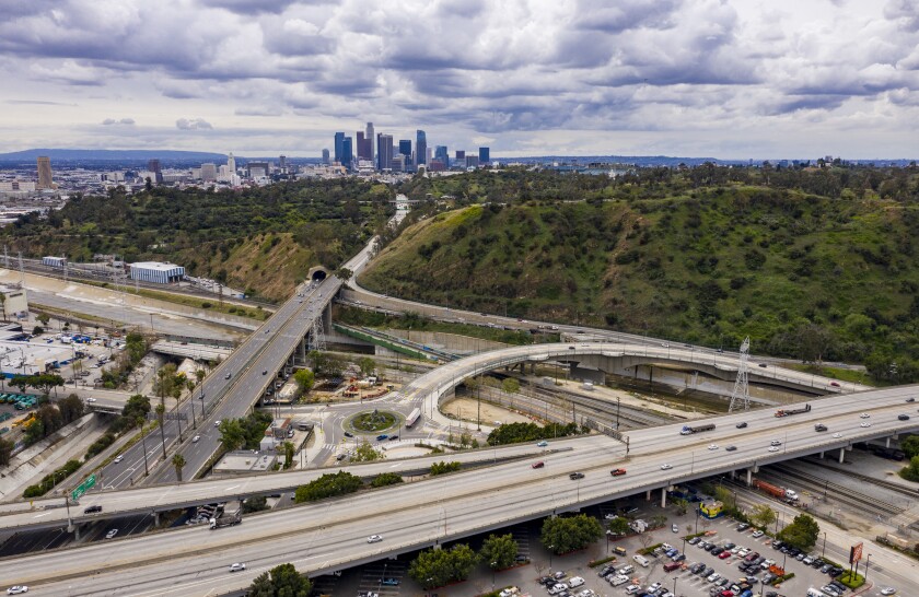 5 and 110 Freeways