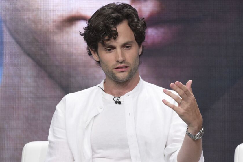 Penn Badgley participates in Lifetime's "YOU" panel during the Television Critics Association Summer Press Tour at The Beverly Hilton hotel on Thursday, July 26, 2018, in Beverly Hills, Calif. (Photo by Richard Shotwell/Invision/AP)