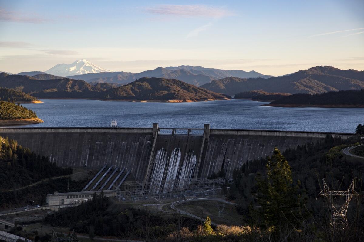 Lake Shasta is a major storage reservoir that lies within the hazard zone of Mt. Shasta. Volcanic ash can contaminate water and damage hydroelectric turbines.