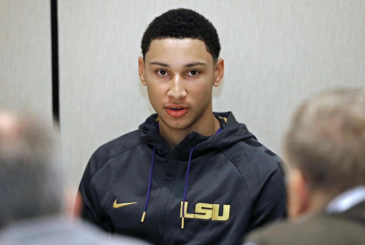 Louisiana State freshman Ben Simmons is one of the top-rated college basketball players in the nation.