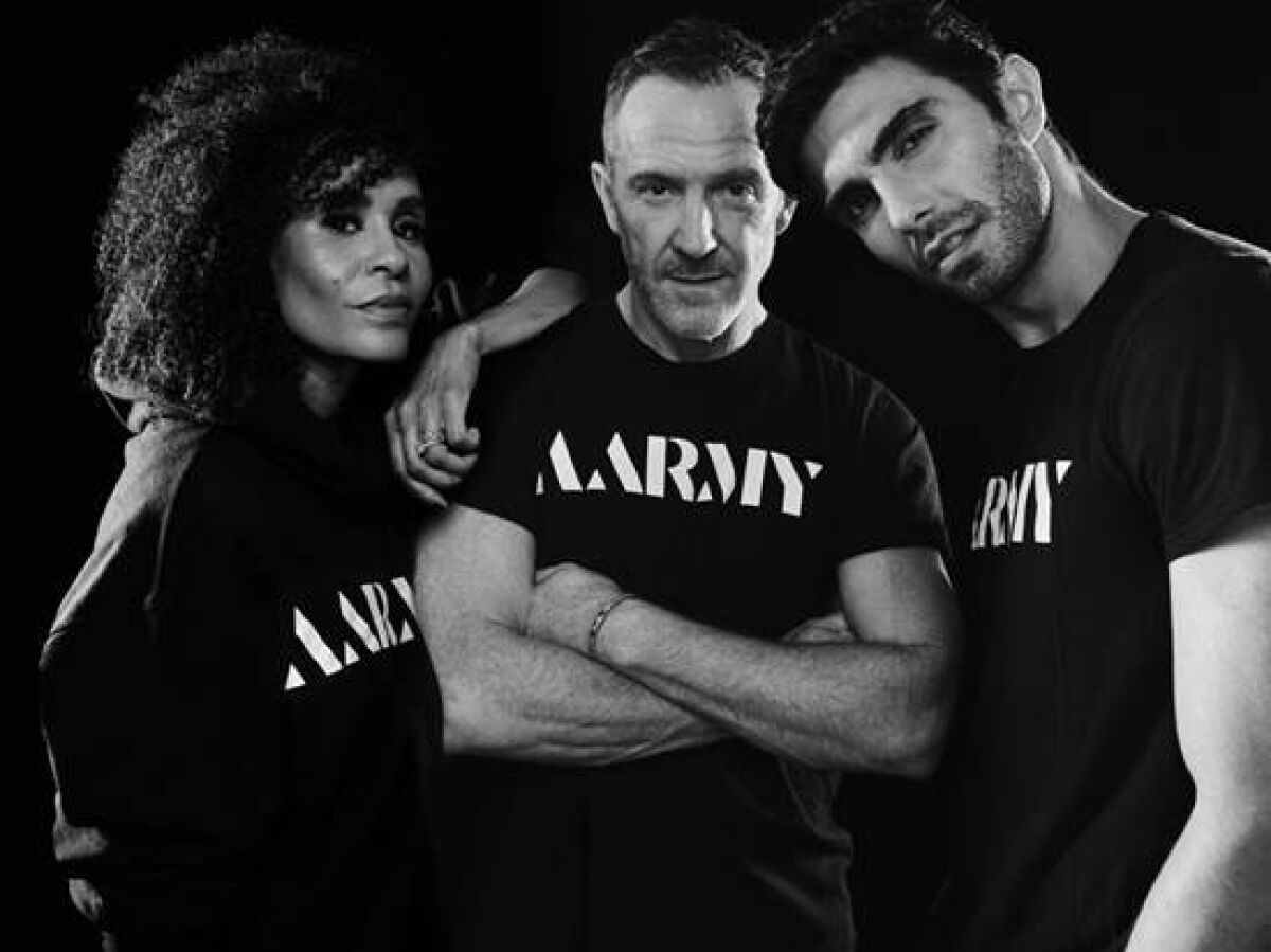 Aarmy co-founders, from left, Angela Davis, Trey Laird and Akin Akiman