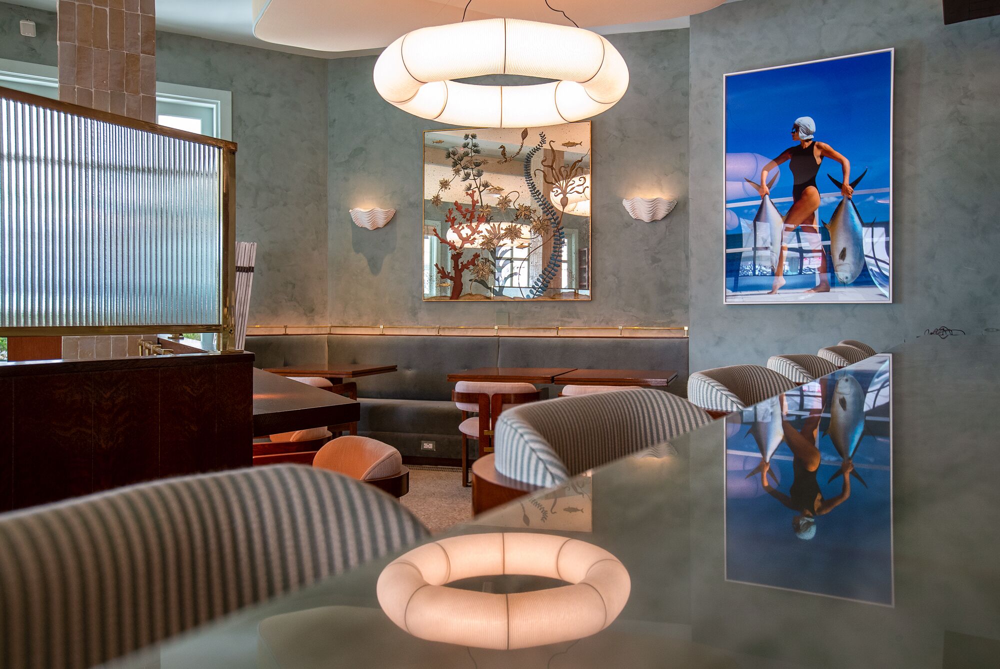 Interior of Saltie Girl on Sunset Blvd. in West Hollywood.