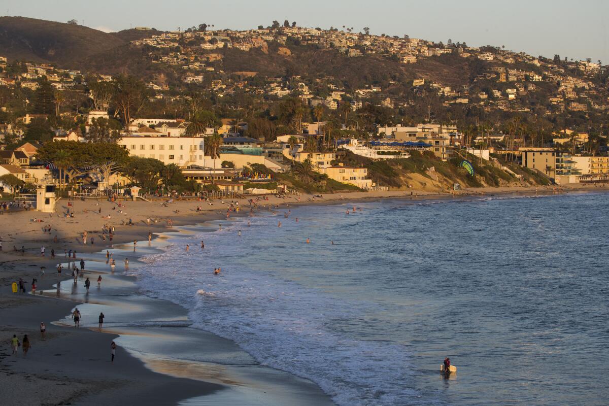 A Laguna beach staff report says the city is largely built out within its environmental restraints and cites concerns about preserving the city's "small-scale village character."