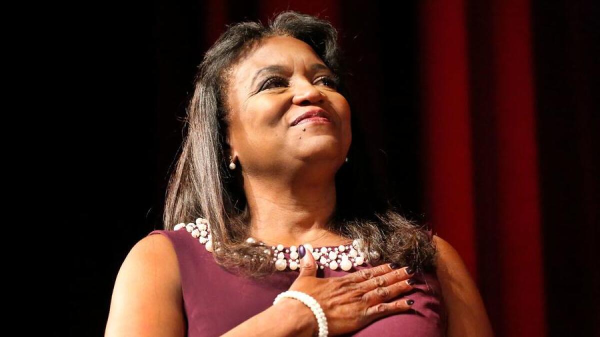 LAUSD Supt. Michelle King, who recently announced her retirement so she can focus on battling cancer