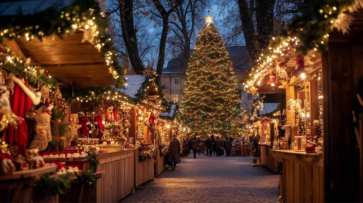 Photo of large Christmas tree