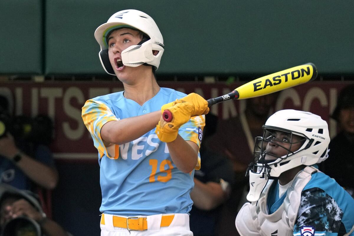 Louis Lappe reacts immediately after hitting his walk-off home run in the sixth inning.