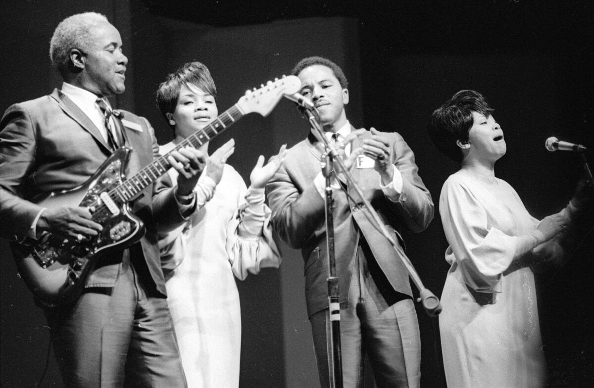 The Staple Singers perform in Newport, R.I., in 1967.