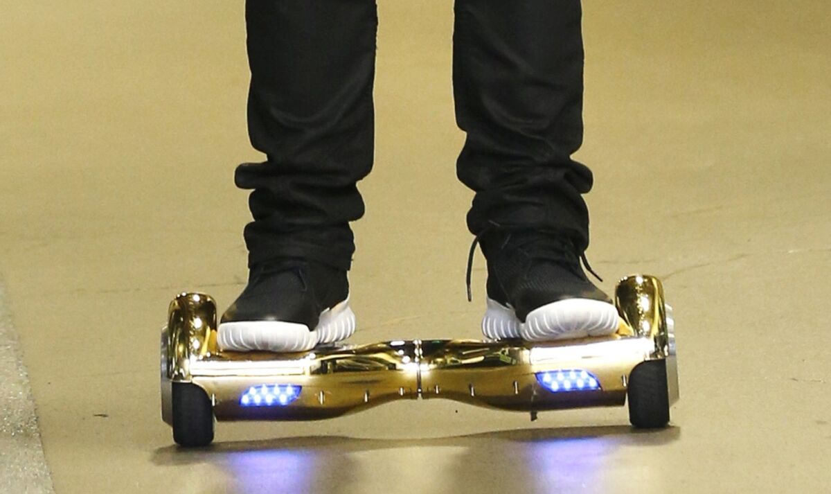 The electric self-balancing scooters known as hoverboards have been banned from several airlines' flights too.