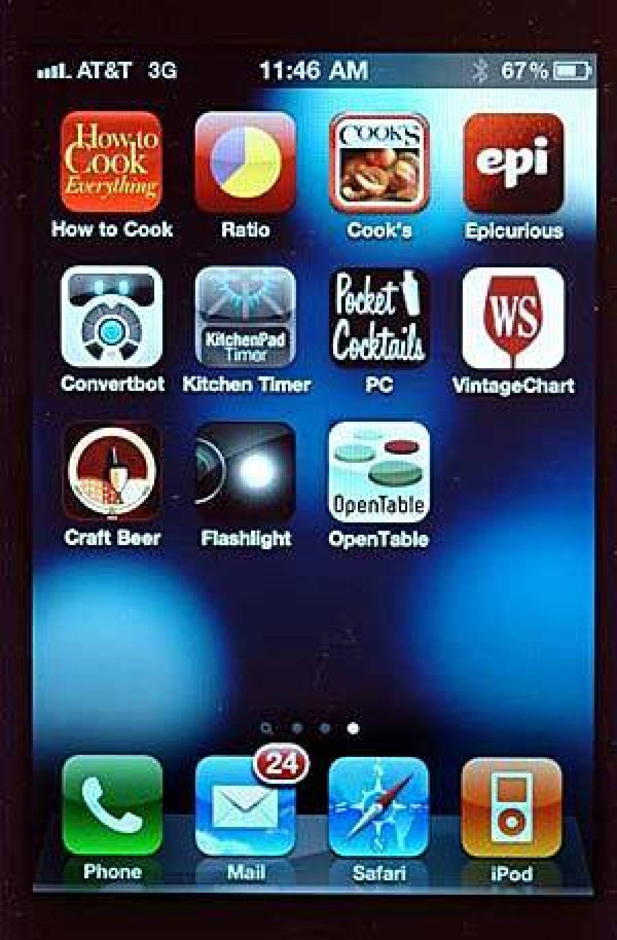 These are a few of her favorite apps: S. Irene Virbila winnowed down the ones she found most useful.
