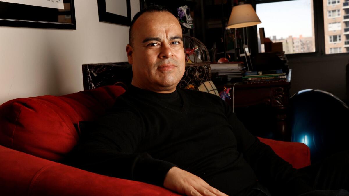 Rigoberto González at home in Queens, N.Y.