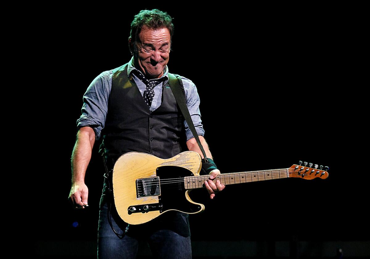 Bruce Springsteen performs at the Honda Center in Anaheim on Dec. 4, 2012.