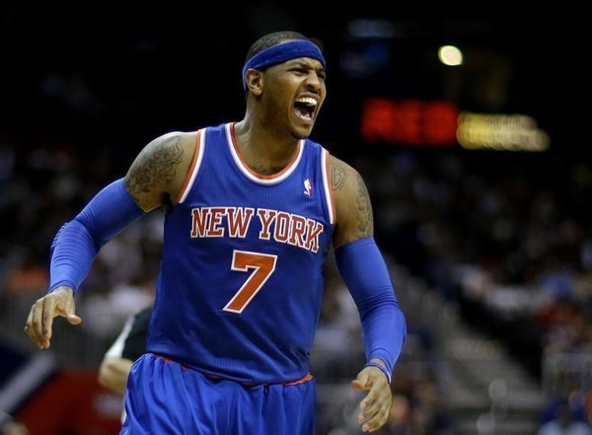New York Knicks star Carmelo Anthony has the NBA's top-selling jersey this season.