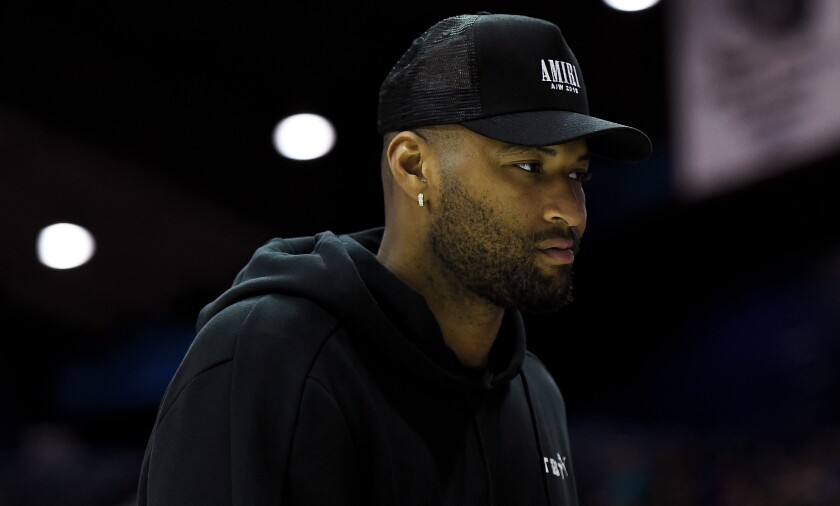DeMarcus Cousins attends a Big 3 event in Chicago on Aug. 3, 2019.