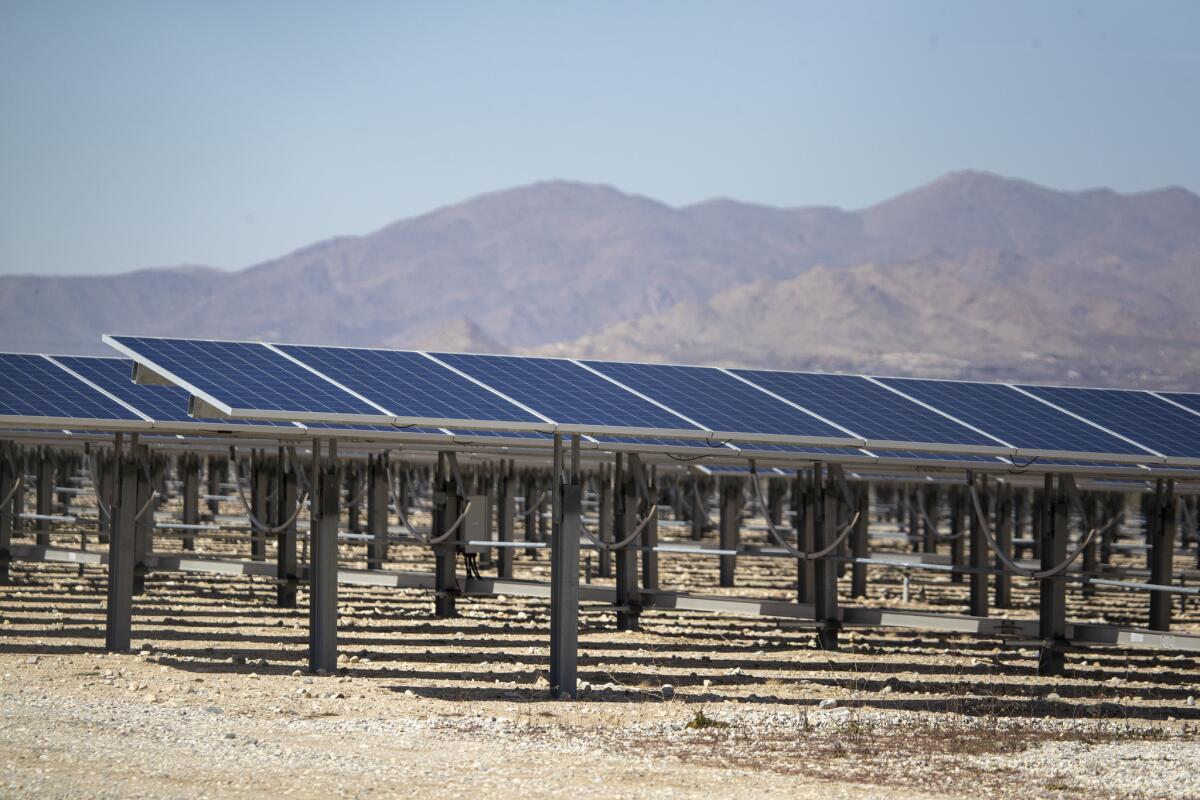 Solar project in Lucerne Valley, Calif.