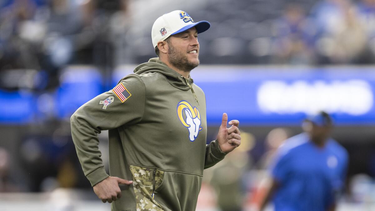 LA Rams QB Matthew Stafford in concussion protocol - Santa