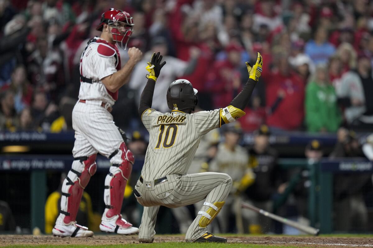 Profar loses his cool, Padres lose to Phillies in NLCS Game 3