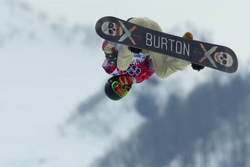 U.S. snowboarder Shaun White got the highest qualifying score in the halfpipe Tuesday at Rosa Khutor Extreme Park in Sochi, Russia.