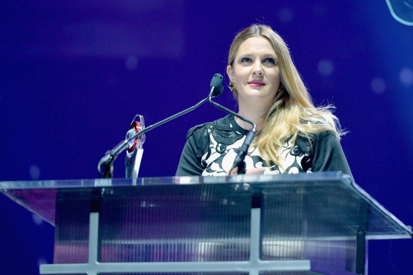 Drew Barrymore, seen onstage at the CinemaCon Big Screen Achievement Awards in Las Vegas in March, learned this week that half-sister Jessica Barrymore had died.