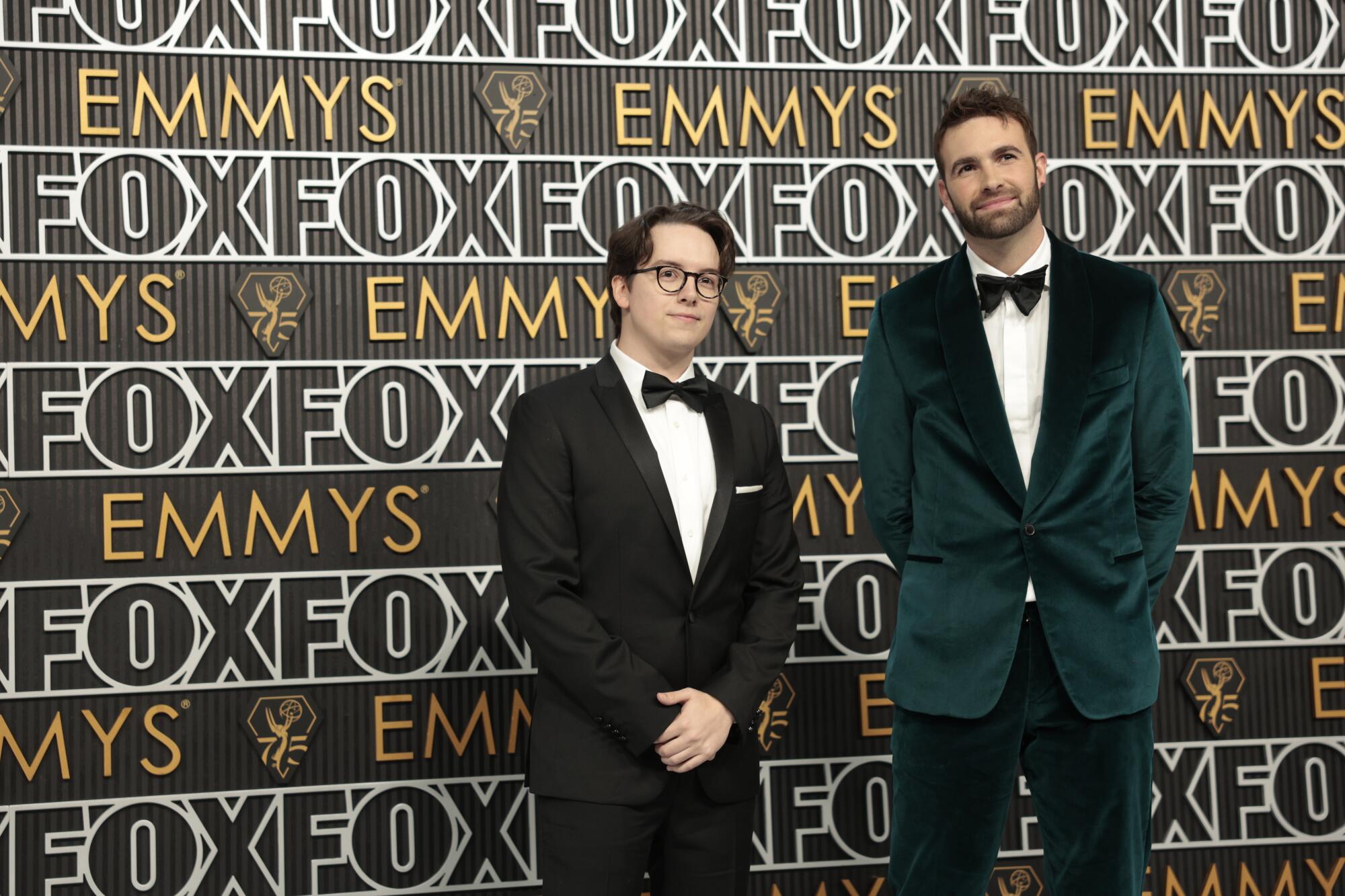 Mekki Leeper and Ronald Gladden on the Emmys red carpet.