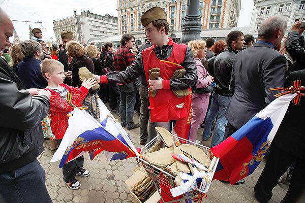 Victory Day parade rehearsal in Moscow