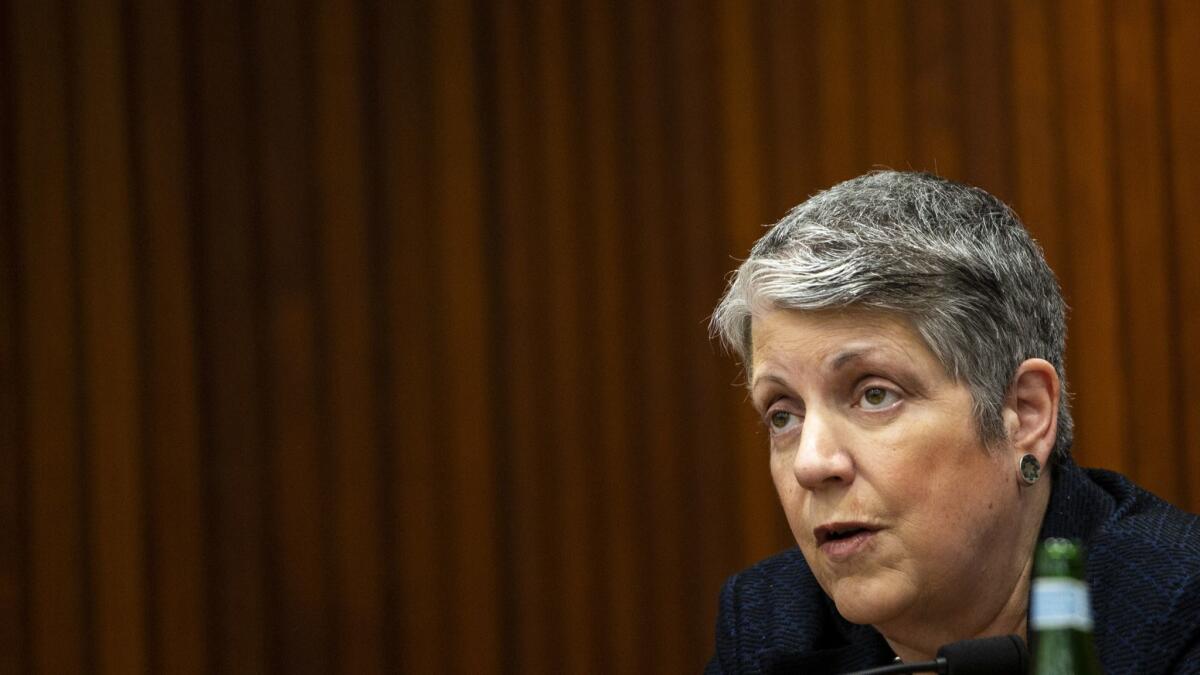 Janet Napolitano, UC president, says she will immediately implement sweeping reforms aimed at better policing of fraud and conflicts of interest in admissions decisions.