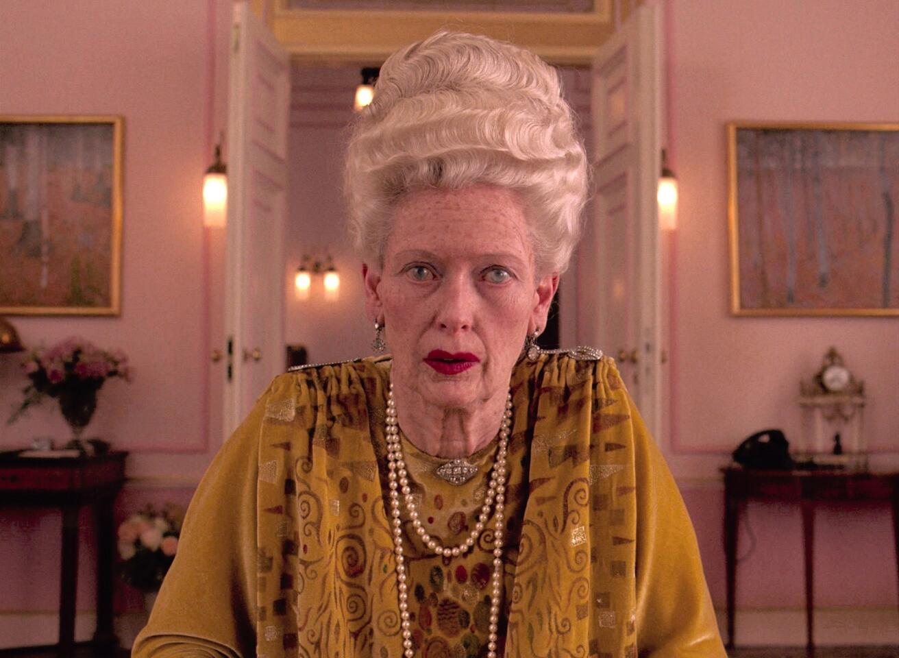 Tilda Swinton's character, especially her lipstick, was inspired by Hannon's mother -- "especially the way older ladies tend to put their lipstick on without using a mirror," Hannon said.