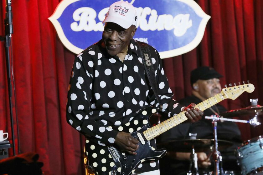 NEW YORK, NY - APRIL 29: Buddy Guy performs performs onstage during B.B. King Blues Club & Grill's Final Show With Buddy Guy at BB King on April 29, 2018 in New York City. (Photo by Taylor Hill/Getty Images for B.B. King Blues Club & Grill) ** OUTS - ELSENT, FPG, CM - OUTS * NM, PH, VA if sourced by CT, LA or MoD **