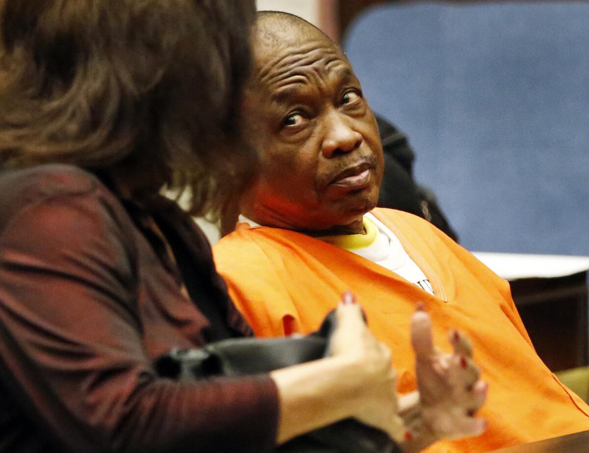 Lonnie Franklin Jr., who authorities say is the Grim Sleeper serial killer, appears in court Monday for a pretrial hearing. His trial, which has been repeatedly postponed, is set to start in December.