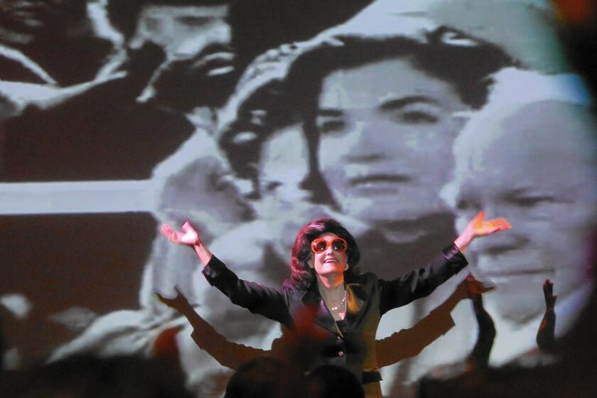 Performance artist Karen Finley appeared at the Broad museum's Oculus Hall in November 2015 for "The Jackie Look." Now the Broad is launching a new summer series of music and art happenings.