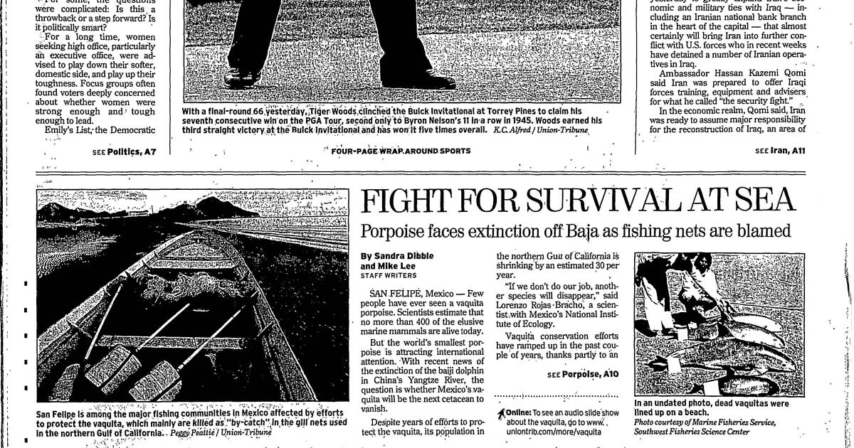 From the Archives: Fight for survival at sea - The San Diego Union-Tribune