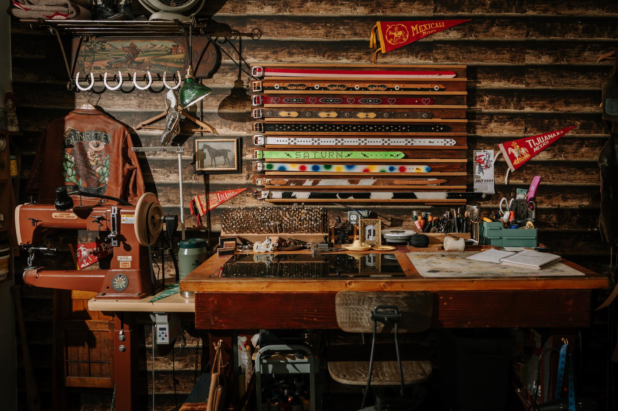 Dunrite Leatherworks studio and showroom in Little Tokyo.