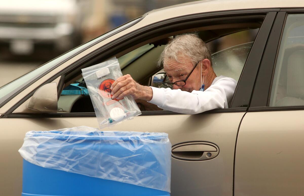  Drive-through site for coronavirus testing 