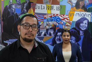 Antonio Valle, left, and wife, Brenda, stand for a photo after an interview with The Associated Press in Los Angeles, Tuesday, June 18, 2024. Both were born in Mexico. Antonio Valle has been a U.S. citizen since 2001. Brenda Valle came to the U.S. with her family when she was 3 years old and will now be eligible for legal status under Biden's new plan. She is a DACA recipient and has worried every two years whether it would get renewed. Their sons are U.S. citizens. (AP Photo/Jae C. Hong)