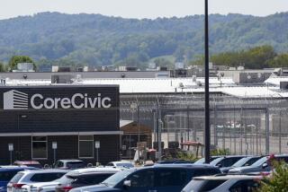 Trousdale Turner Correctional Center operated by CoreCivic is seen Thursday, Aug. 29, 2024, in Hartsville, Tenn. (AP Photo/George Walker IV)