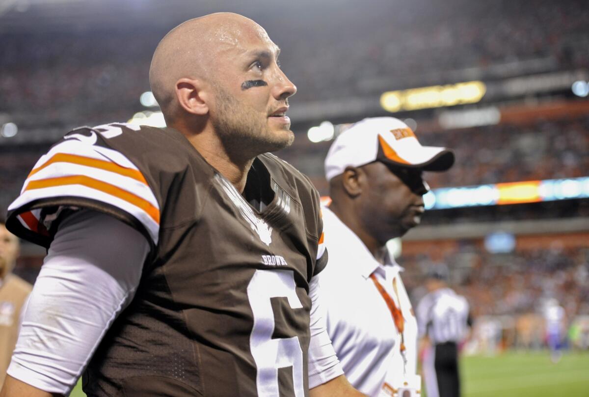 The Browns began a three game winning streak when they started Brian Hoyer in place of Brandon Weeden, but with Hoyer out for the rest of the season Cleveland's fate is back in Weeden's hands.