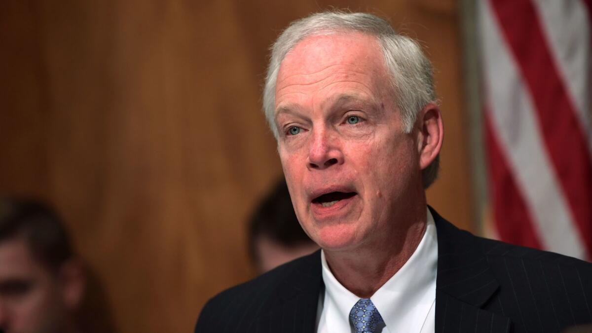 Sen. Ron Johnson (R-Wis.) wants more tax breaks for so-called pass-through businesses.