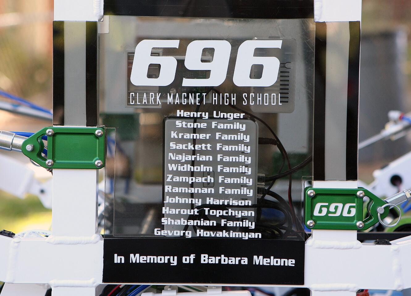 Photo Gallery: Bench dedication at Clark Magnet for Barbara Melone