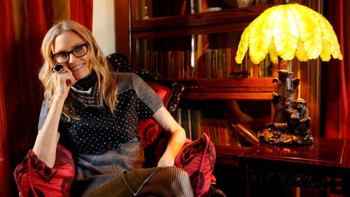 Aimee Mann photographed at her home in Los Feliz. Her new album, "Mental Illness," comes out March 31.