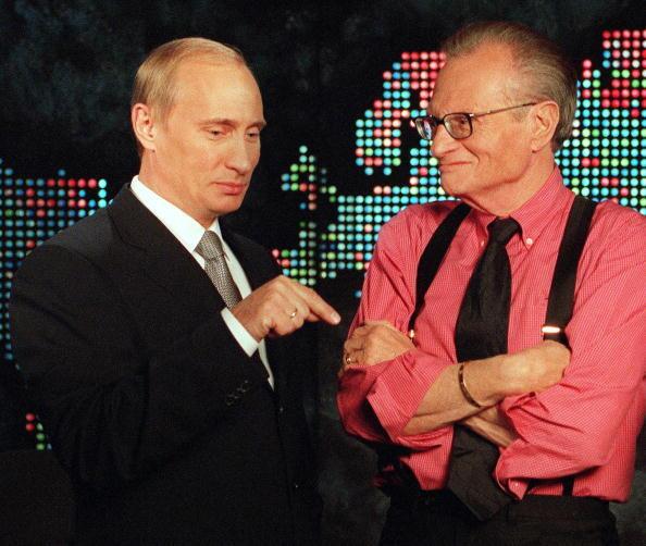 Before the 2000 election that awarded the presidency to George W. Bush, Russian President Vladimir Putin spoke candidly on "Larry King Live" about his past in the KGB, his country's relatonship with the United States and the loss of Russian navy submarine Kursk, in which 118 men died in August of that year. At the time, Putin had been criticized in the media for his handling of the disaster. "The only thing which could have been changed was ... possibly to halt my working meetings, to suspend them at my place of vacation ... I could have gone back to Moscow," Putin told King. --Todd Martens/Los Angeles Times