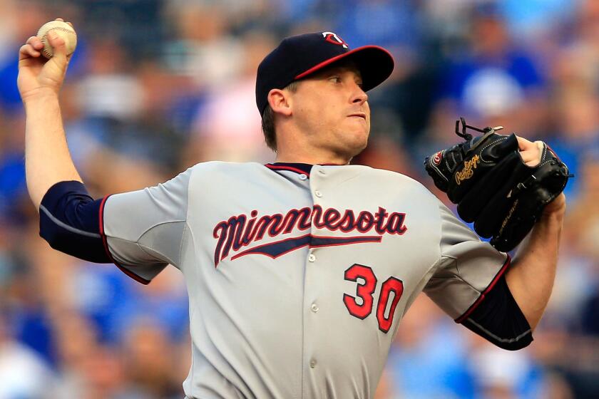 Minnesota Twins pitcher Kevin Correia, who was acquired by the Dodgers on Saturday, could make his debut for the Dodgers on Monday.